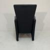 Fauteuil zwart leer